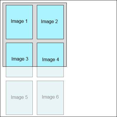 Two continuous columns display mode in image viewer